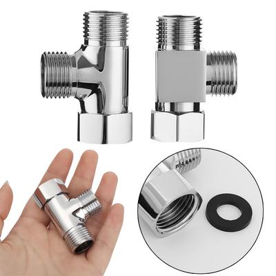 Connect Shower Head Brass Diverter Valve Faucet Adapter Water Tap Connector Kitchen Sink Splitter