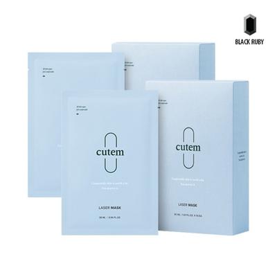 Q-TEM Laser Mask Set 28ml 10ea X2 / Moisture Soothing / Sensitive Skin / Moist Skin, 10 Pieces, 2 Pieces