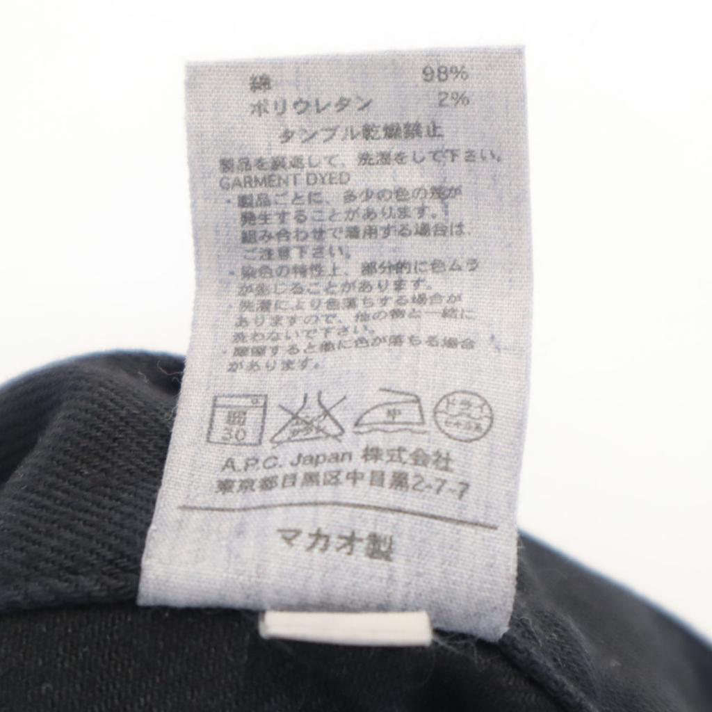 A.P.C. Denim Pants W29 Black Jeans Stretch Men's Used