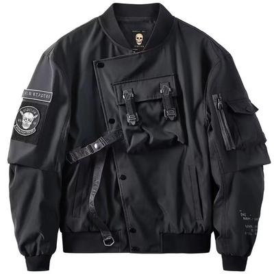 Oversized functioneel herenjack - Koreaanse stijl honkbaluniform voor lente- en herfstwerkkleding