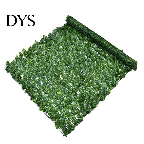 Vibrant Greenery Decoration Artificial Hedge Leaves Faux Ivy Grass Wall Backdrop UV-resistant UV-coated Foliage Decor for Balcony Privacy Garden Patio