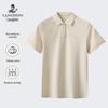 Langdeng Men's Summer Thin Business Casual Polo Shirt