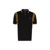 Polo Color Block Pattern Letter Animal Print Logo Embroidered Short Sleeve Polo Shirt Men Tops Black 710857275-001