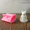 Meditation Cat Candle Mould Silicone Molds Plasters Molds Ornament Molds Castings Molds Animal Molds Craft Supplies