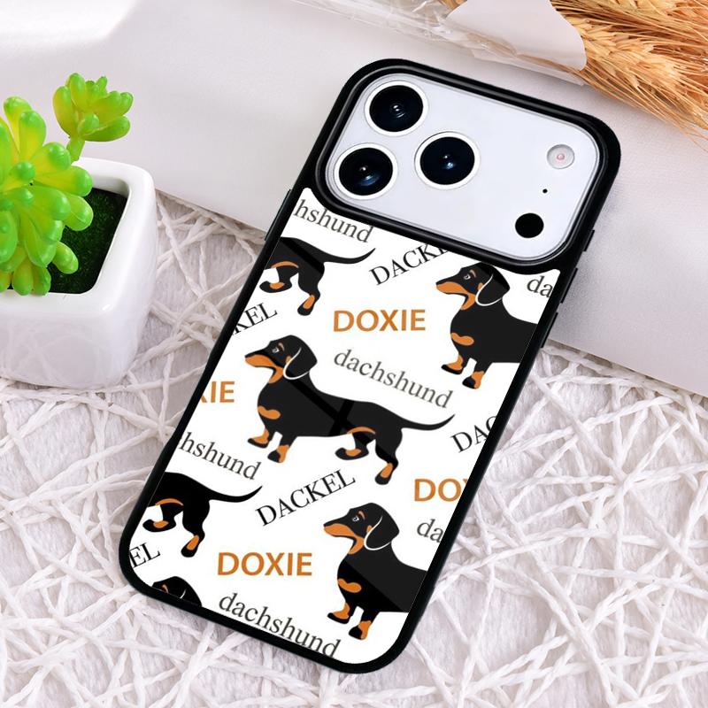 Funny Dachshund Long Dog Short Legs Phone Case for iPhone 17 Air 16 15 11 12 14 13 Pro Max Shockproof Cover