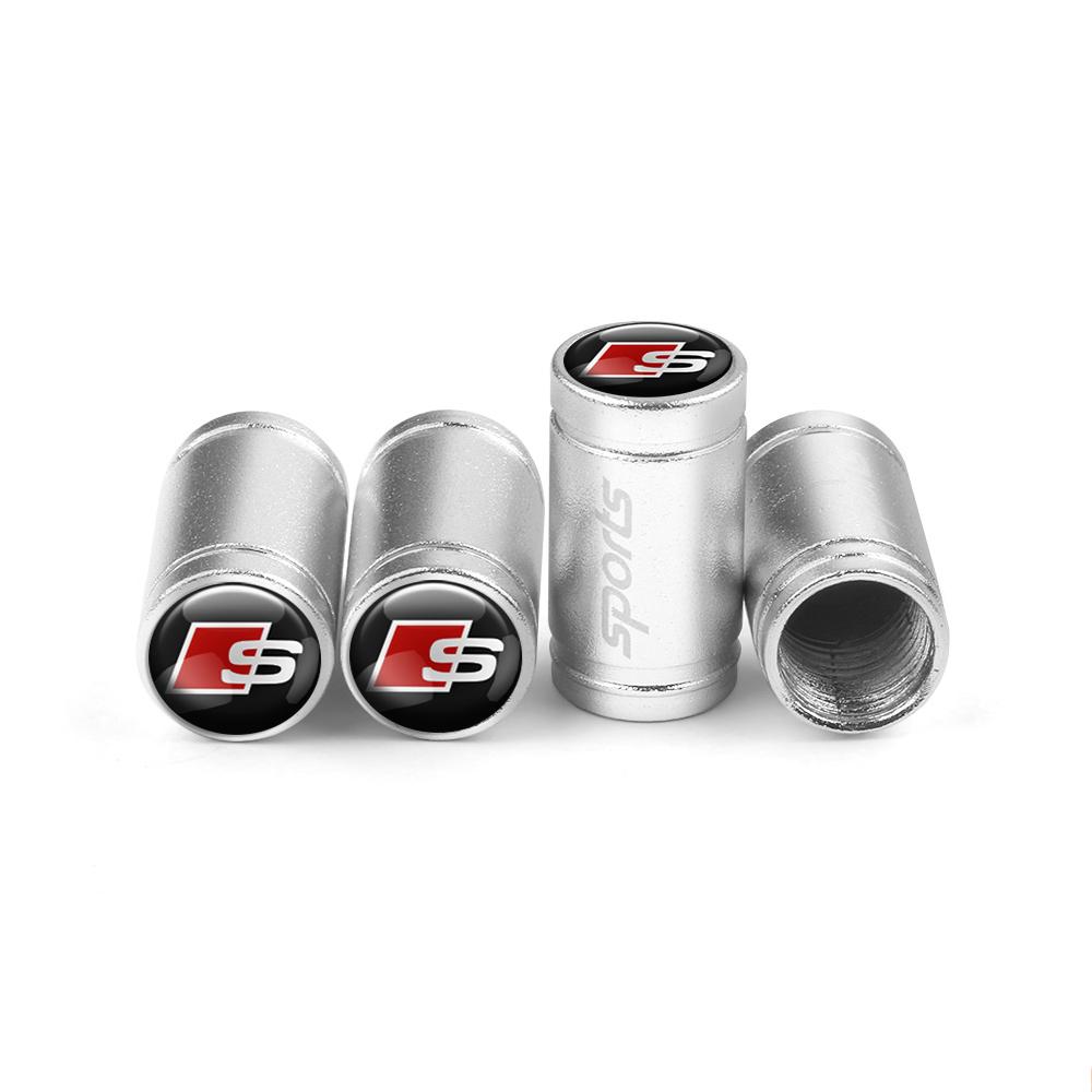 2026 Hot Car Wheel Tire Valve Cap Tyre Rim Stem Covers Airdust Waterproof for qaz1 S RS SLINE QUATTRO A4 B5 B6 B7 B8 B9 A3 8P 8V 8L A5 A6