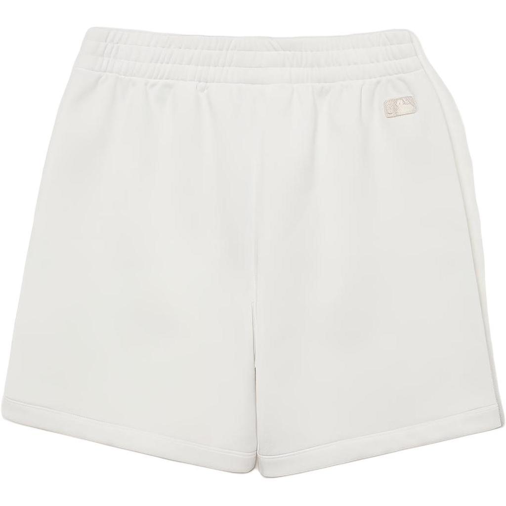 New MLB Base Logo Casual Shorts Unisex White 3ASPB0433-07WHS