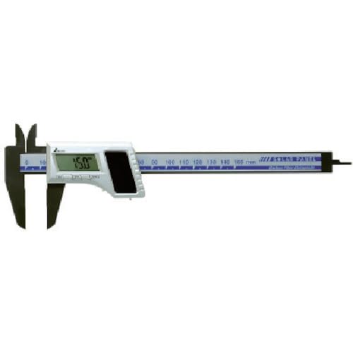 Shinwa Sokutei Digital Caliper, Carbon Fiber, Solar Panel, 150mm, 19981