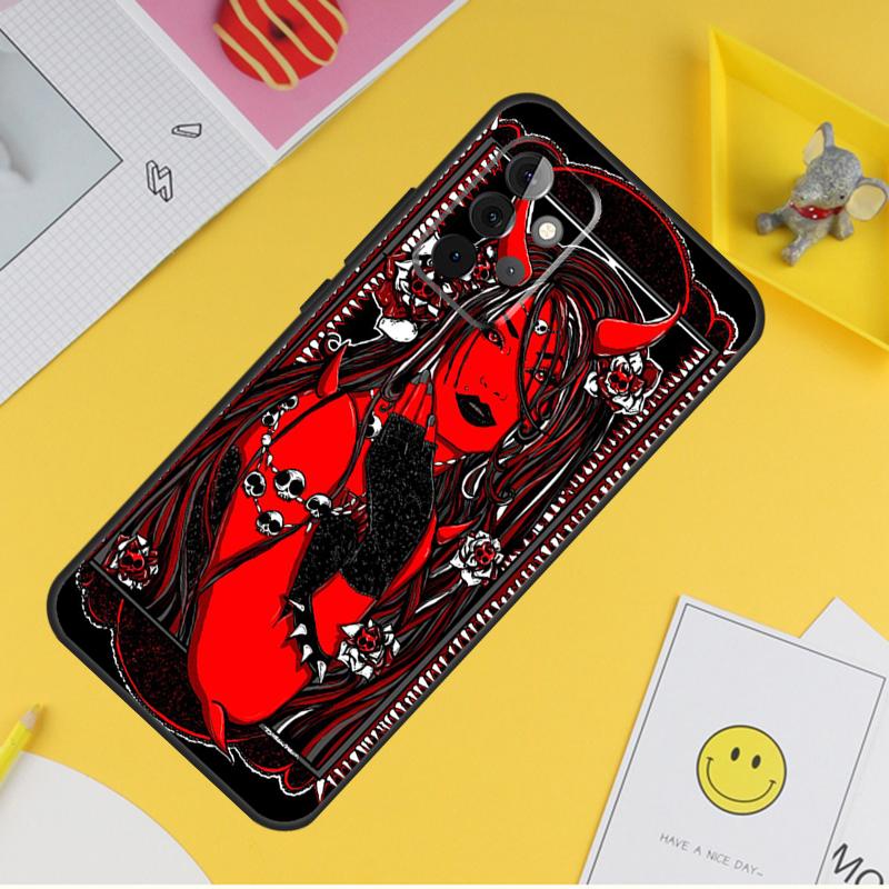 Devil Woman Case For Samsung Galaxy A54 A34 A14 A56 A52 A53 A16 A26 A36 A55 A35 A15 A32 A12 A33 A13 A17