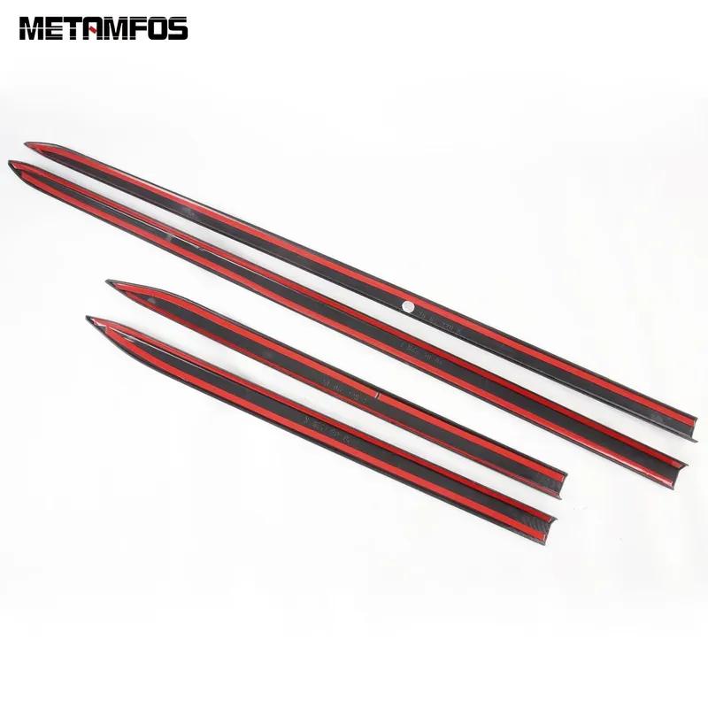 For Kia Sorento MQ4 -2024 2025 Carbon Fiber Door Side Line Strip Body Skirt Molding Trim Sticker Accessories Car Styling