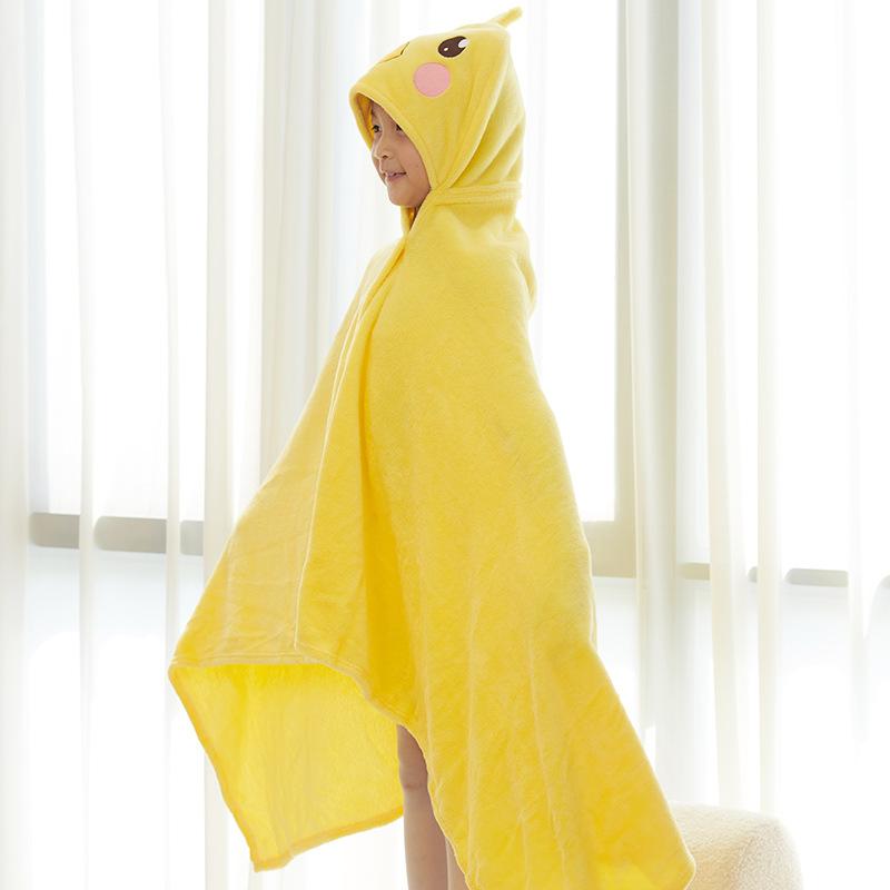 Children's Bathrobe Bath Towel Cape Bathrobe Can Be Worn Baby Towel Bath Towel Beach Swimming Quick Drying Bath Towel