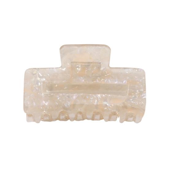 

Hair Claw Hollow Rectangle Shape Back Head Shower Clip Strong Grip Medium Size Shark Hair Claw Versatile Hair Accessory абрикосовий