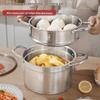 KOBACH 304 Stainless Steel 22cm Multi-functional Steamer Pot