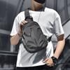 Multifunction Men's Chest Bag Solid Color Nylon Shoulder Bag Fashion Sports Crossbody Bag  Fitness