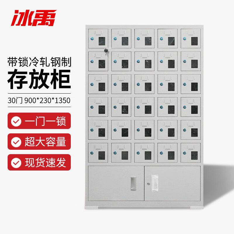 Secure Multi-Door Electronic Device Storage Locker