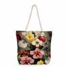 Multifunctional Flower  Printed Thick Rope Shoulder Beach Bag 7578 KTB