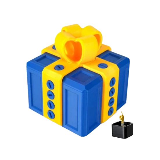 Otravná dárková sada s překvapivým prstem, interaktivní 3D puzzle, šroubovací výzva, dárková krabička pro žertíky s dvojitým úložným prostorem k narozeninám, Vánocům, Halloweenu