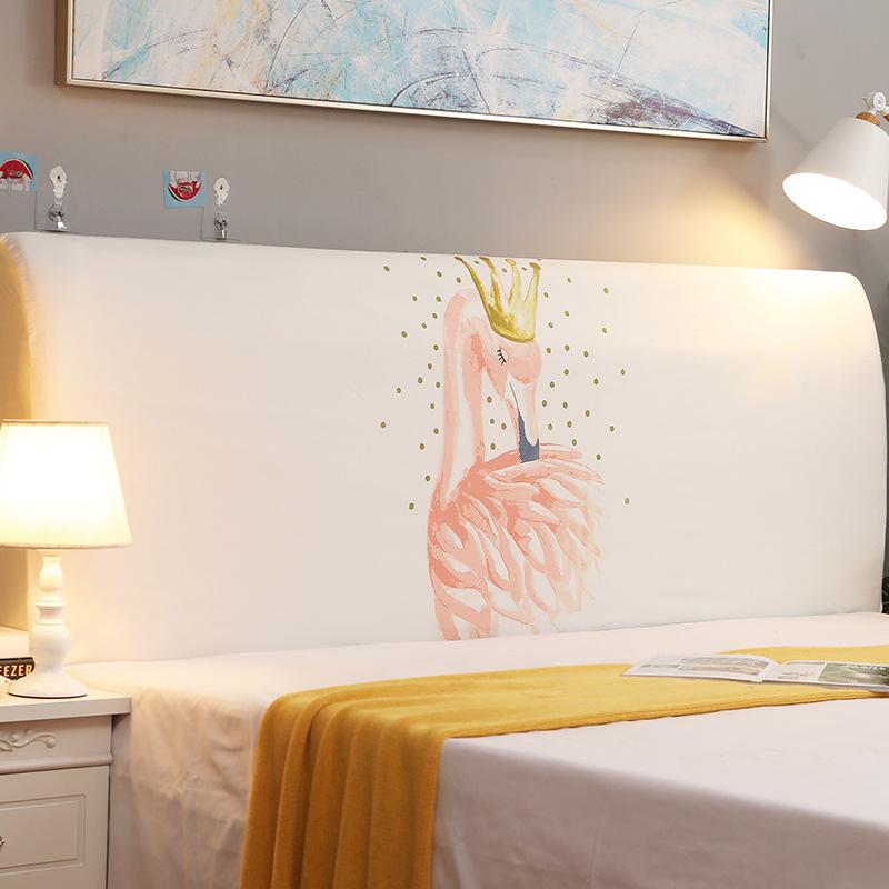 Elastic All-Inclusive Headboard Cover Bed Head Back Protection Dust Cover INS Dustproof Soft Wooden Bedhead Backrest Protection