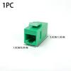 For RJ45 CAT6 Keystone Coupler Female To Female Insert Inline Coupler CAT6 Keystone Colorful Network Straight-through Connector