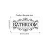 Black Toilet Door Stickers Removable Bathroom Wall Sticker WC Doorway Sign  Cabinet