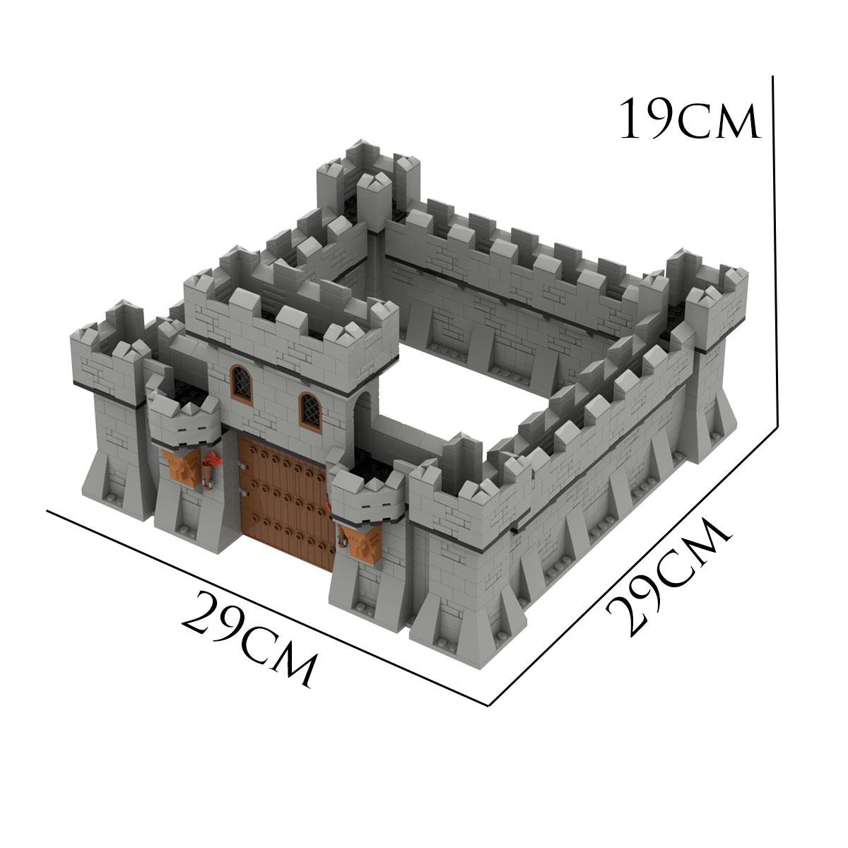 Medieval Castle City Wall Gate Knight