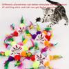 24Pcs Realistic Mouse Cat Toys Feather, Battery-Free Dental Training, All Cats, Random Colors&Styles