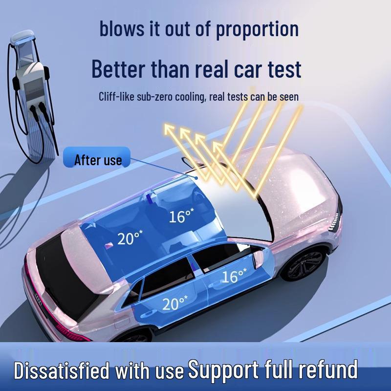 Compact Rear Window Sunshade Umbrella - Heat Insulation & Light Blocking for Cars