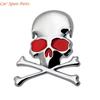 Y4UA Unique Skull & Crossbones Skull Metal Decals Metal Emblems Car Accessories