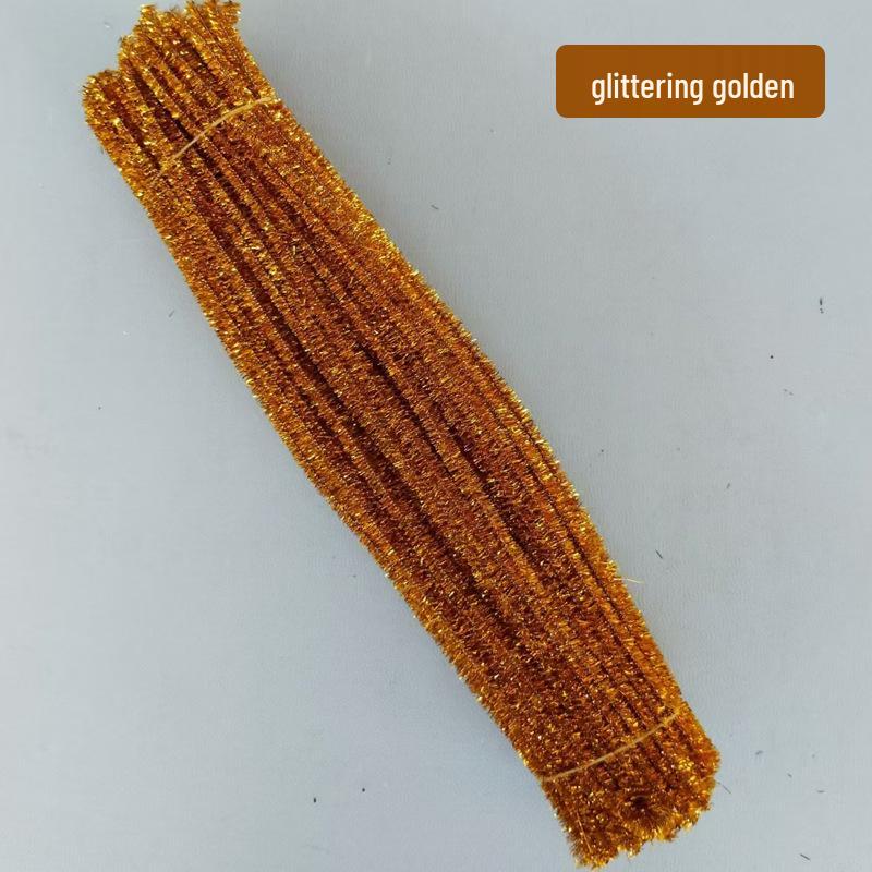 30CM Glitter Chenillepiprensare för DIY-hantverk - 100-pack