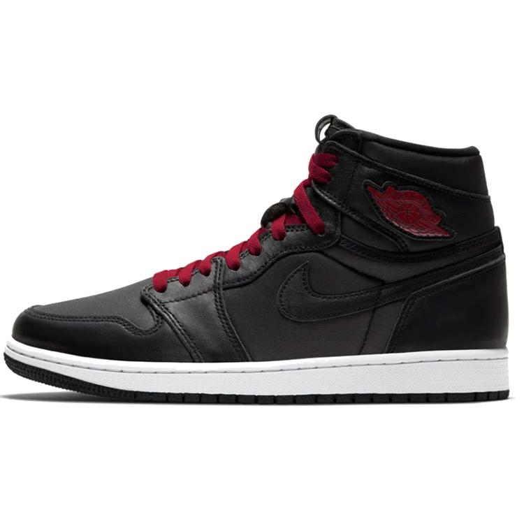 

Новые Jordan 1 Retro High Черный Сатин Красный Зал Черный GS 575441-060 36
