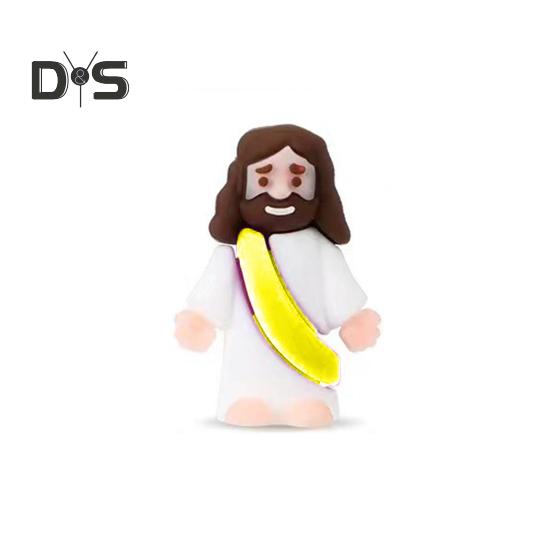 12/48 stk Mini Jesus-figur PVC Frelser Jesus Figurmodell Statue Skulptur Skrivebordsdekorasjon påskepryd Julefestivalgave