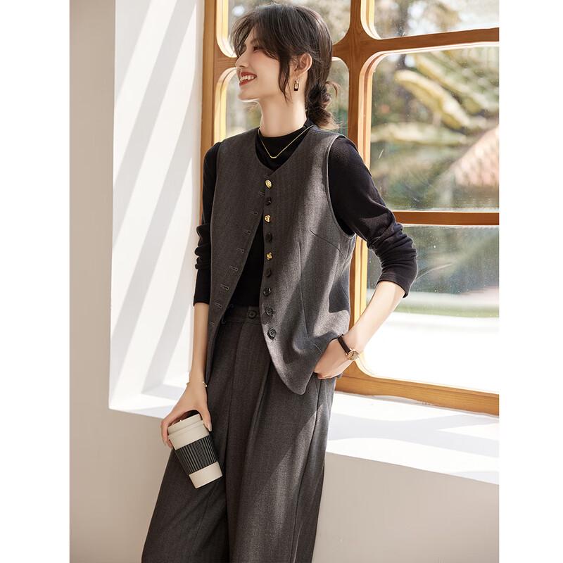 Women's Elegant Vest & Trousers Two-Piece Suit