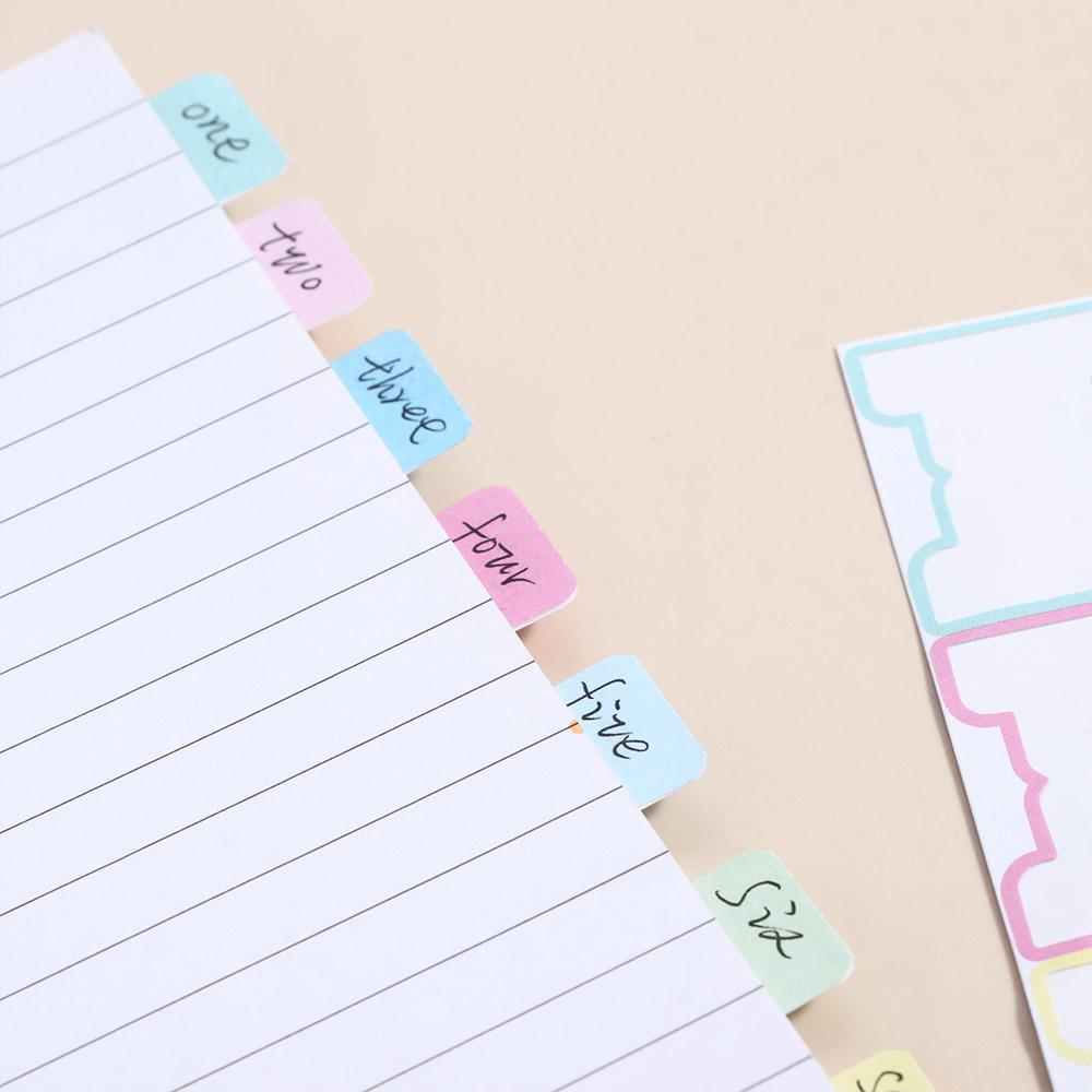Notebook File Tabs Index Tab Flags Book Pages Markers Index Label Sticker Self-adhesive Paper Tabs