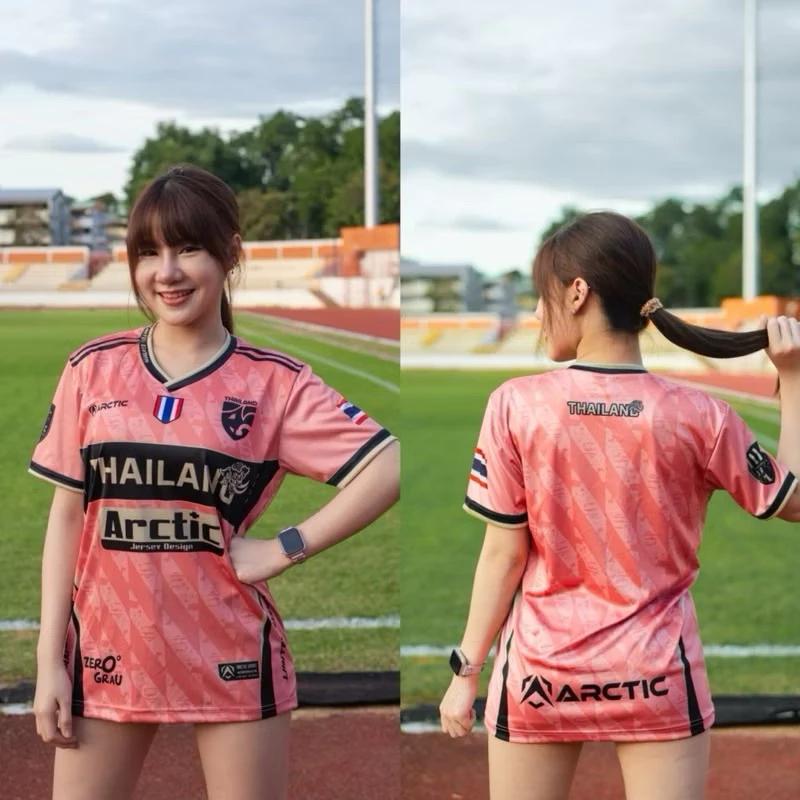 THAILAND National Football Soccer Vintage Shirt Training JERSEY CHEER Print Quick Dry Short Sleeve Uniform Elephant Logo Sport Limited Edition