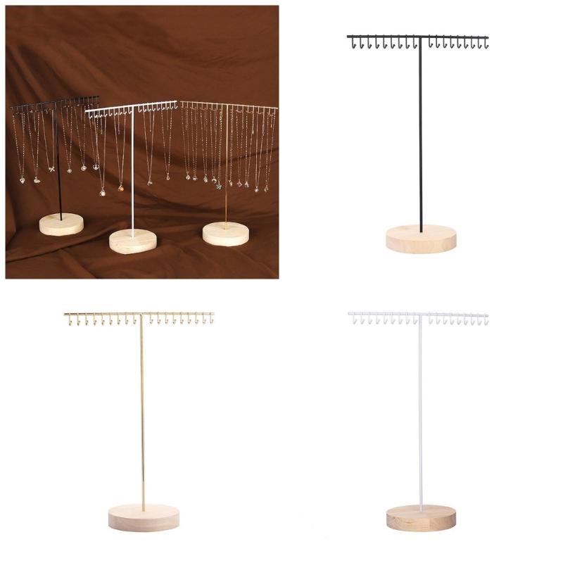 Fashionable Sturdy Alloy Jewelry Stand for Necklaces Bracelets and Earrings Clear Organizers with Multiple Tower