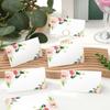 100pcs Flowers Plants Printed Seating Place Cards Blank Tabletop Card  for Banquet Wedding