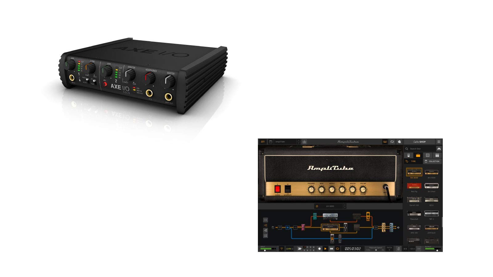

IK Multimedia AXE IO Solo + AmpliTube 5 Bundle Audio Interface + Guitar Amp Simulator Bundle Set