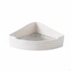 Triangular Guinea Pig Potty AntiTip Design Chinchilla Litter Tray with Grid Easy To Hygienic Ceramic