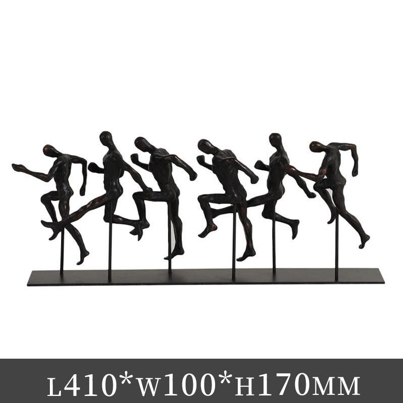 

Креативные спортивные фигурки-украшения: Современные абстрактные спортивные скульптуры для декора дома чёрный