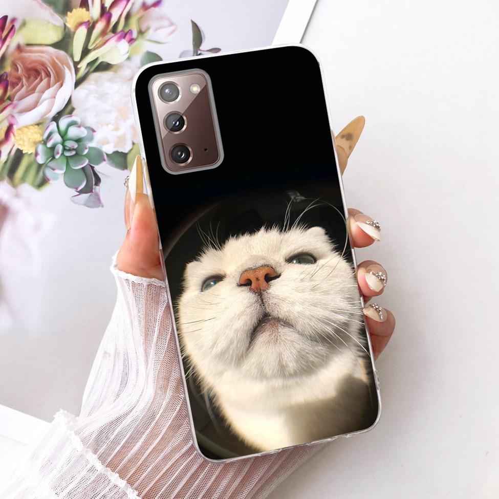 Clear For Samsung Galaxy Note20 5G Case Fashion Fashion Funny Cute Painted Cover For Samsung Note20 5G SM-N981B SM-N981W Casing