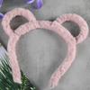 Bear Ear Shape Hair Hoop Bear Ear Plush Headband for Women Halloween Party Cosplay Adding a Funny Touch