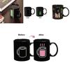 Color Changing Ceramic Mug With Light Bulb Tetris Battery Pattern For Gift Giving And Promotions