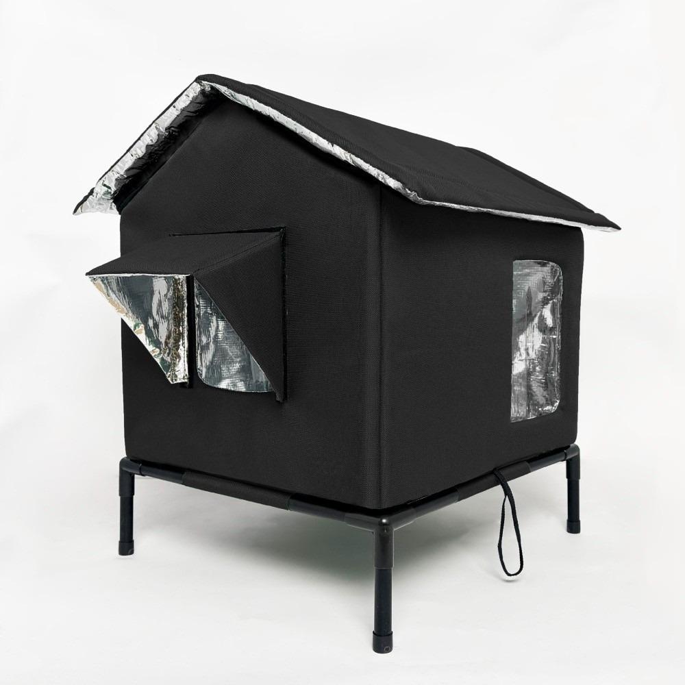 Folding Outdoor Cat Tent Warm Insulated Cat House Dog Sleeping Bed Pet Condos  All Seasons