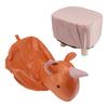 Cute Animal Footstool with Soft Padded Cushion and Prevent Slip Feet Small Footrest Stools for Kids Adults