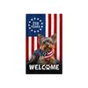 250 Years Commemorative Garden Flag Single Sided 30X45cm Patriotic Dog Design Durable Polyester Outdoor Decorative Banner