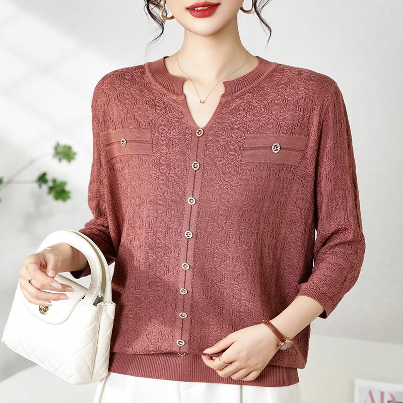 QingHe Cashmere Damski sweter z 30% kaszmiru - Miękki i ciepły pulower z mieszanki wełny