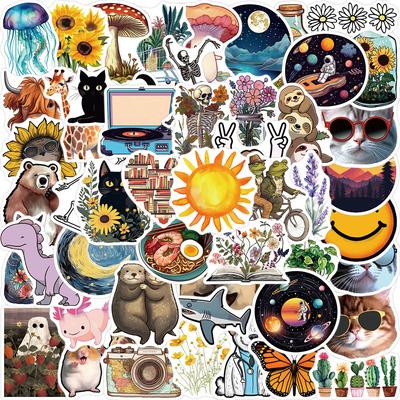 10/50pcs Cartoon Cute Animal Stickers Graffiti Stickers for DIY Luggage Laptop Bicycle Sticker