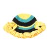 Hand Crochet Bucket Hat with Ruffled Edge Warm Fisherman Hat Ethnic Flower Hat Headwear for Women Winter Elegances