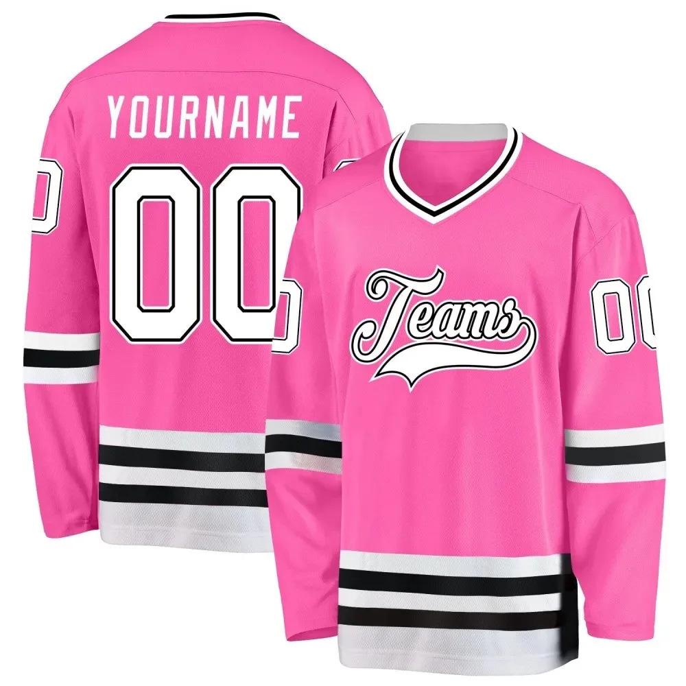 Customized 3D Print Ice Hockey Jersey - Personalized Name & Number for Team, Competition, or Training for Men, Women, and Youth