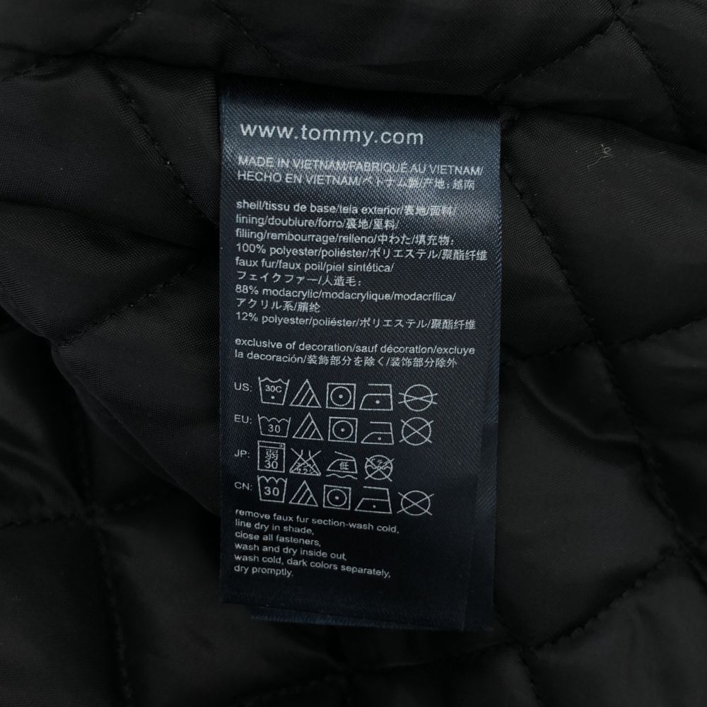 Tommy Hilfiger Overall Handle Long Sleeve Fake Fur Batting Jacket S Blue Women Used